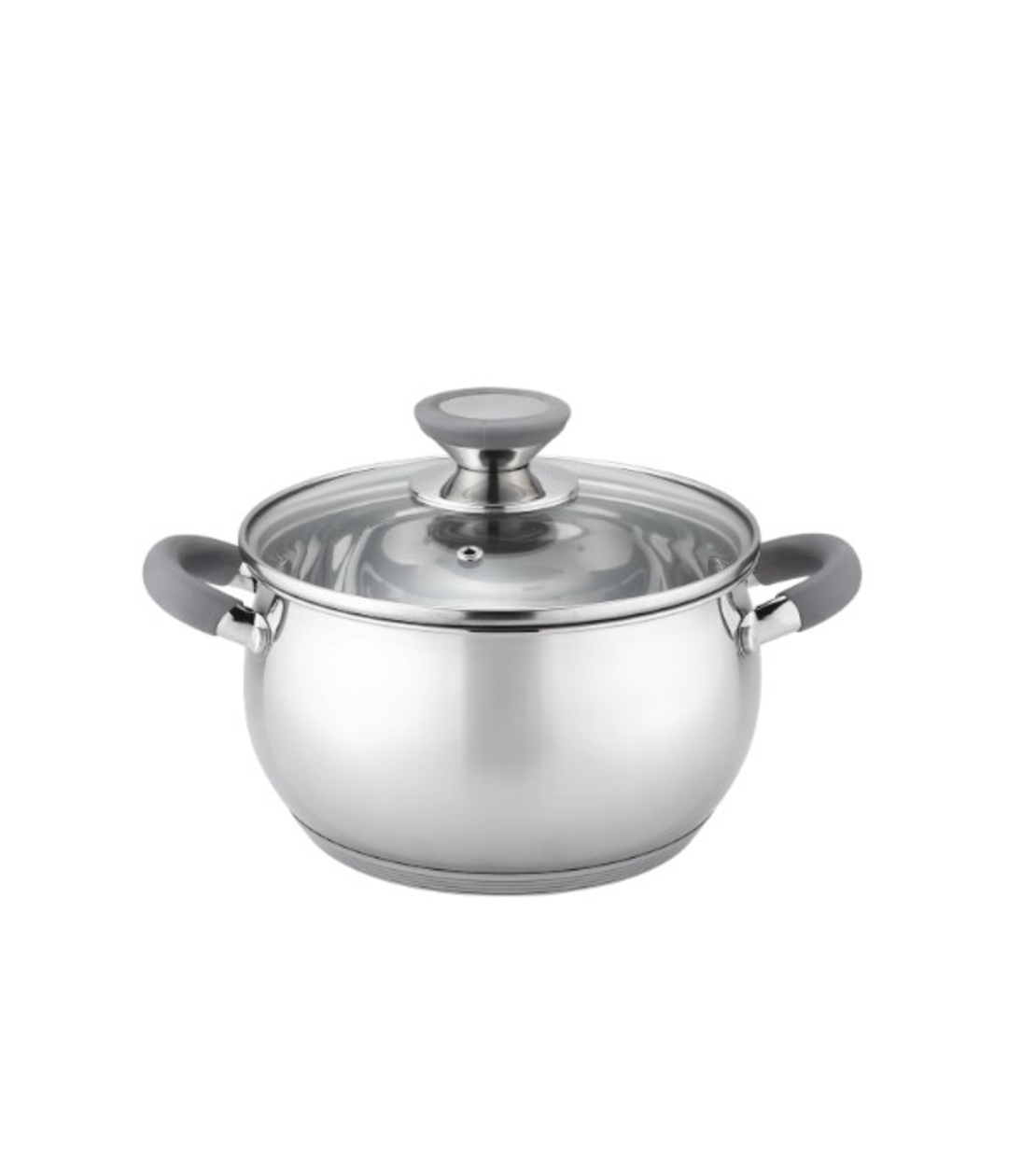 Тенджера сиви дръжки, неръждаема стомана 20см. / 3.5 литра