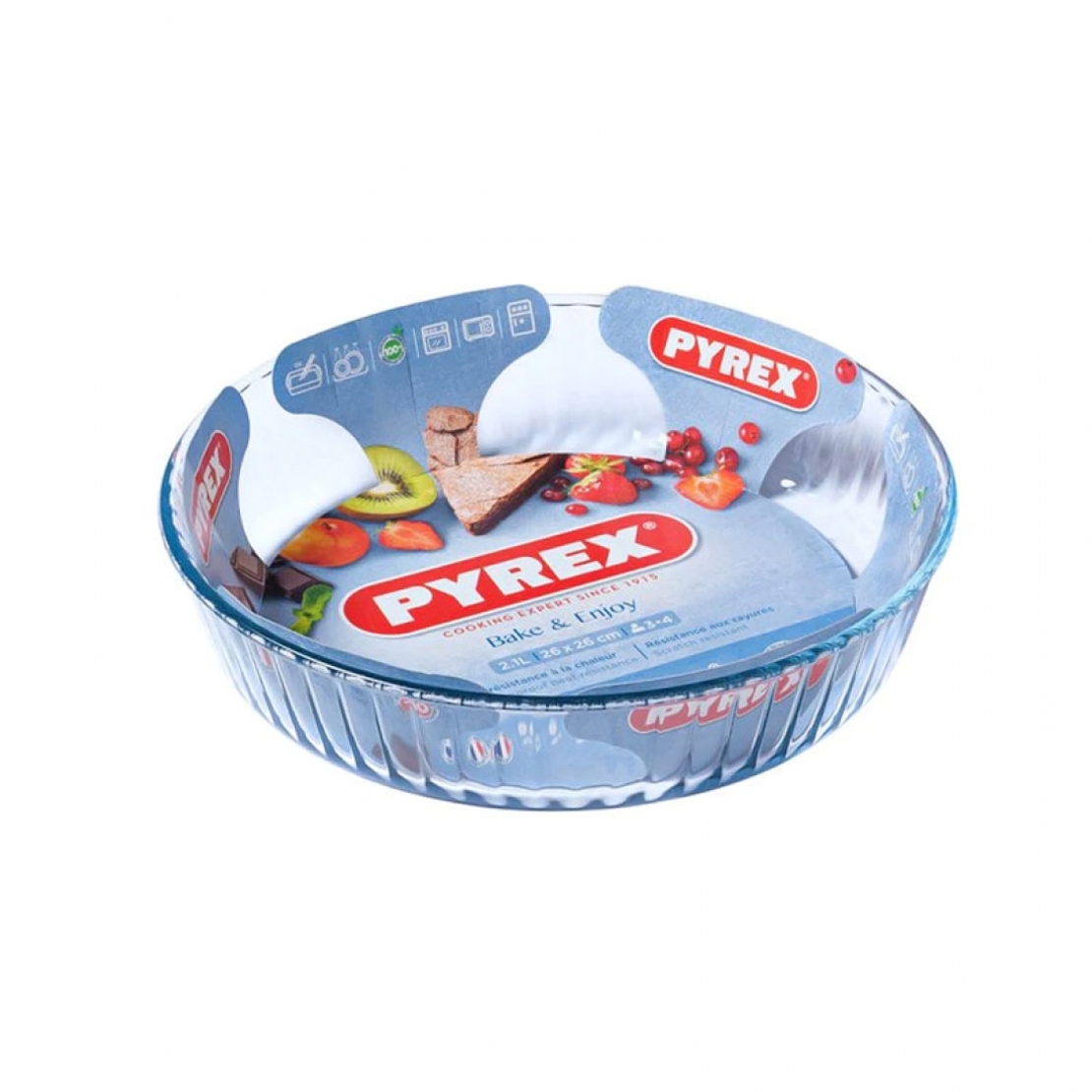 Тава за сладкиш 2.1л.дълб.PYREX BAKE-ENJOY