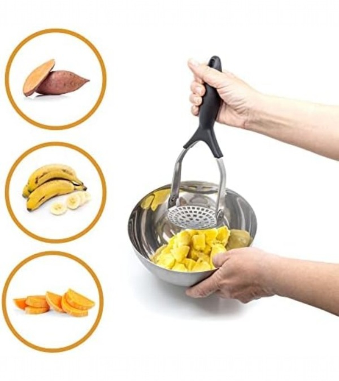 Ръчен пасатор за плодове и зеленчуци - сгъваем