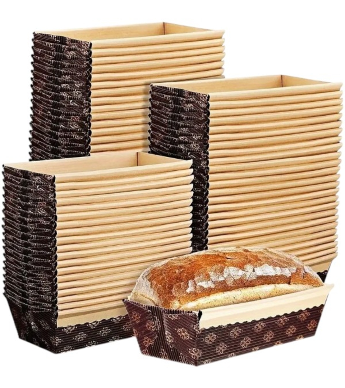 Форма за козунак гофрирана 750гр. 23,5 х 8,0 х 7,0( h) см.