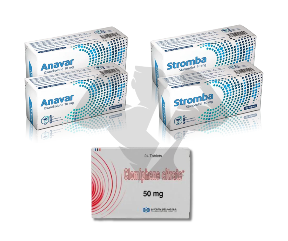 Steroid cycle for relief and definition with oral preparations