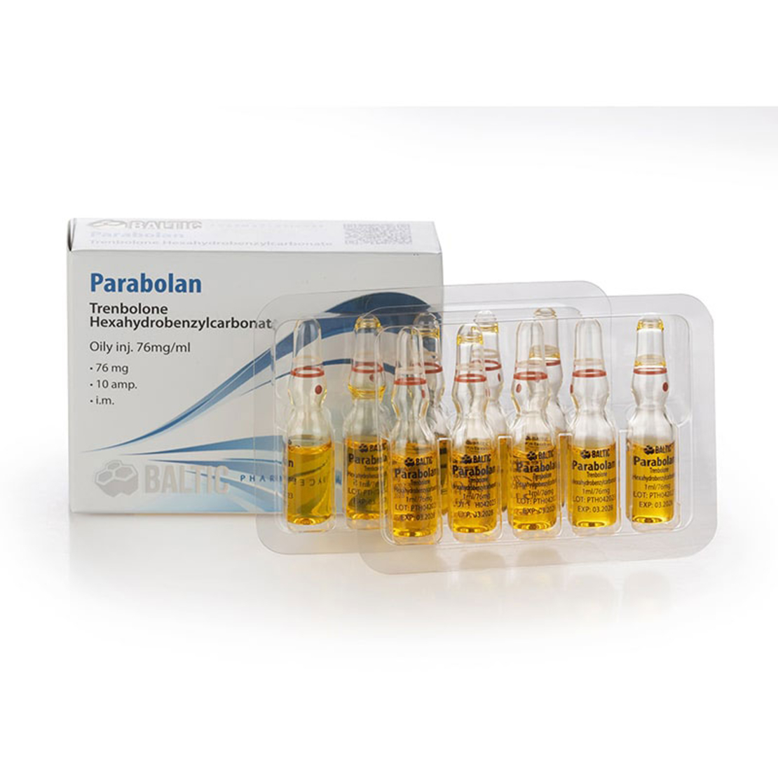 Baltic Pharmaceuticals Parabolan ( Trenbolone Hexa ) 76 mg / ml 10 amp