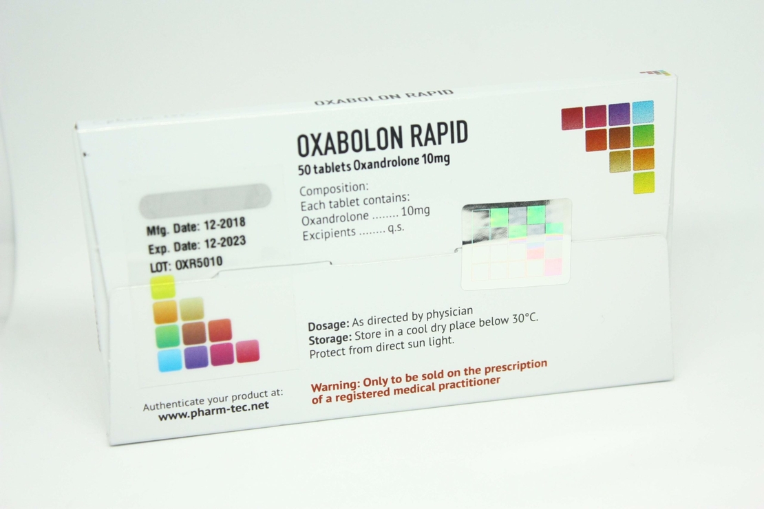 Pharm-tec. Oxabolon Rapid 10 mg 50 tabs