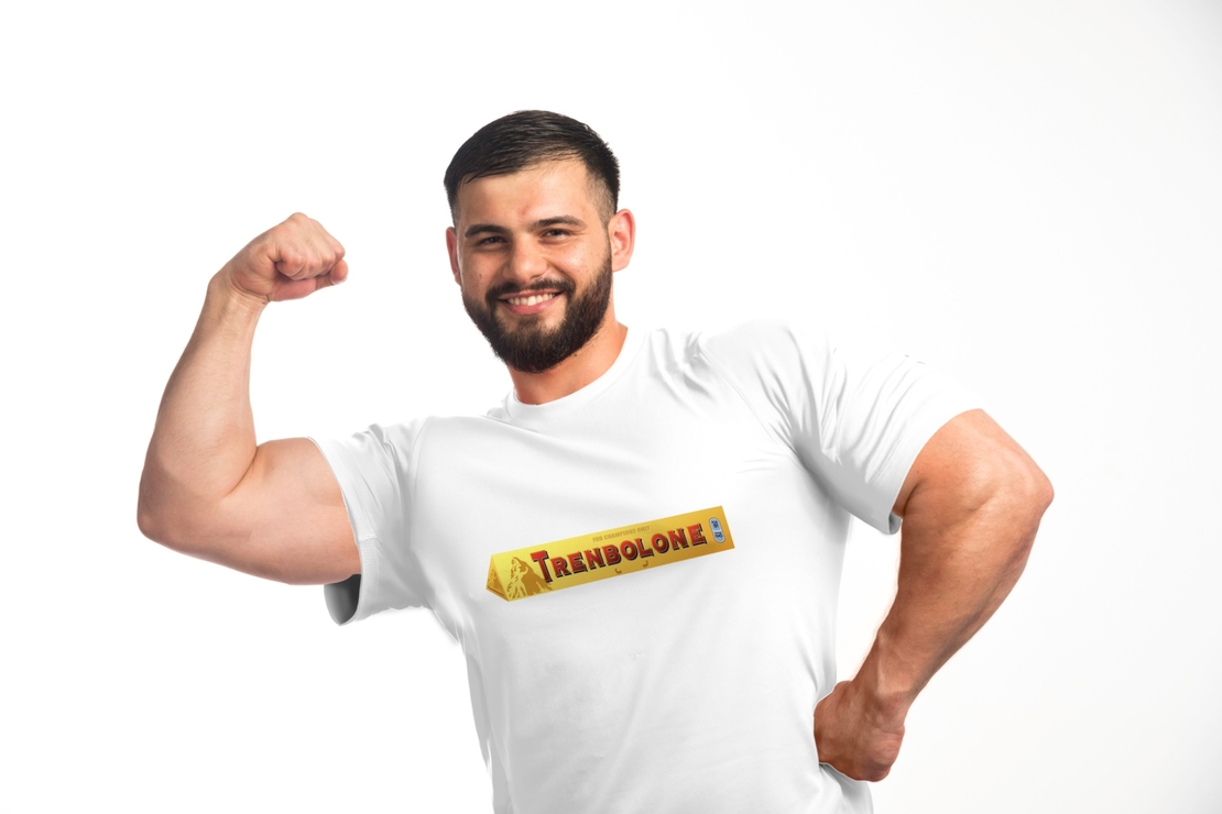 Тениска за фитнес Trenbolone - Oversized