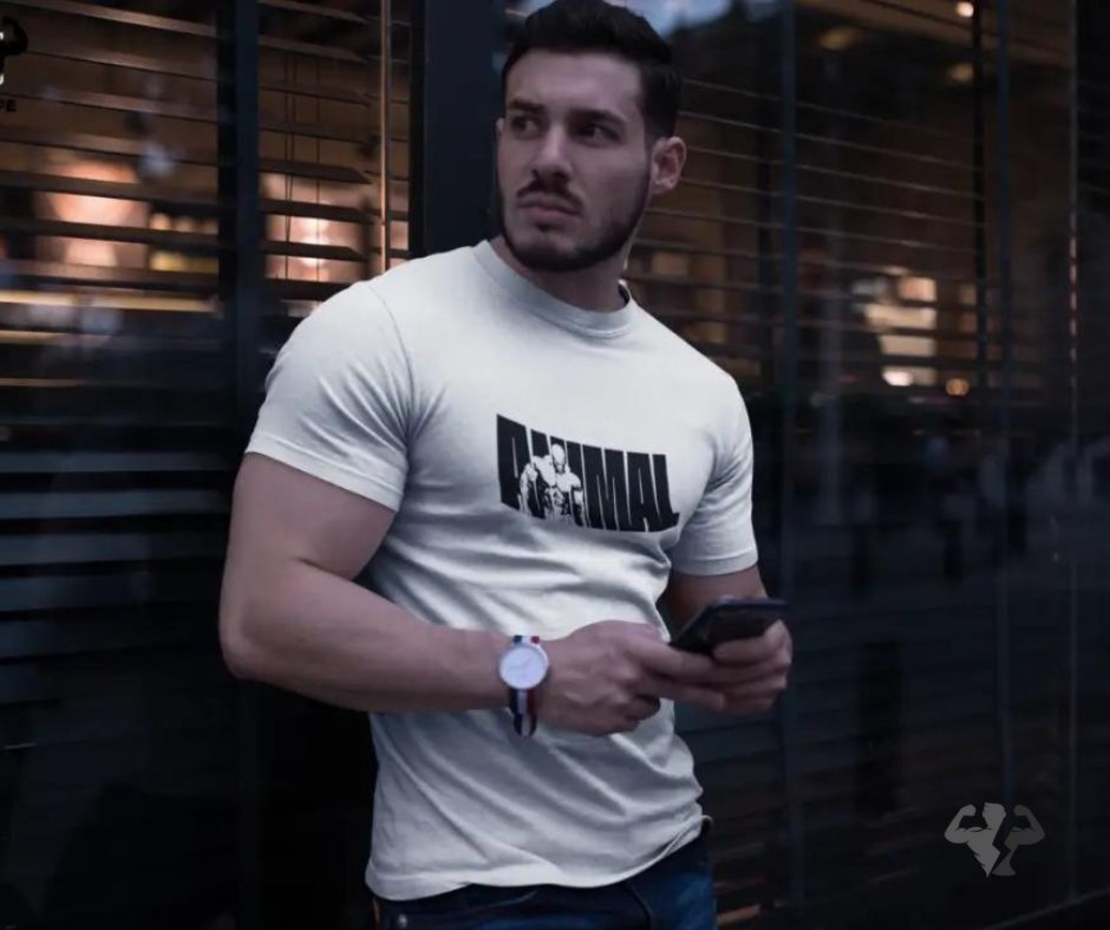 Men's fitness t-shirt ANIMAL