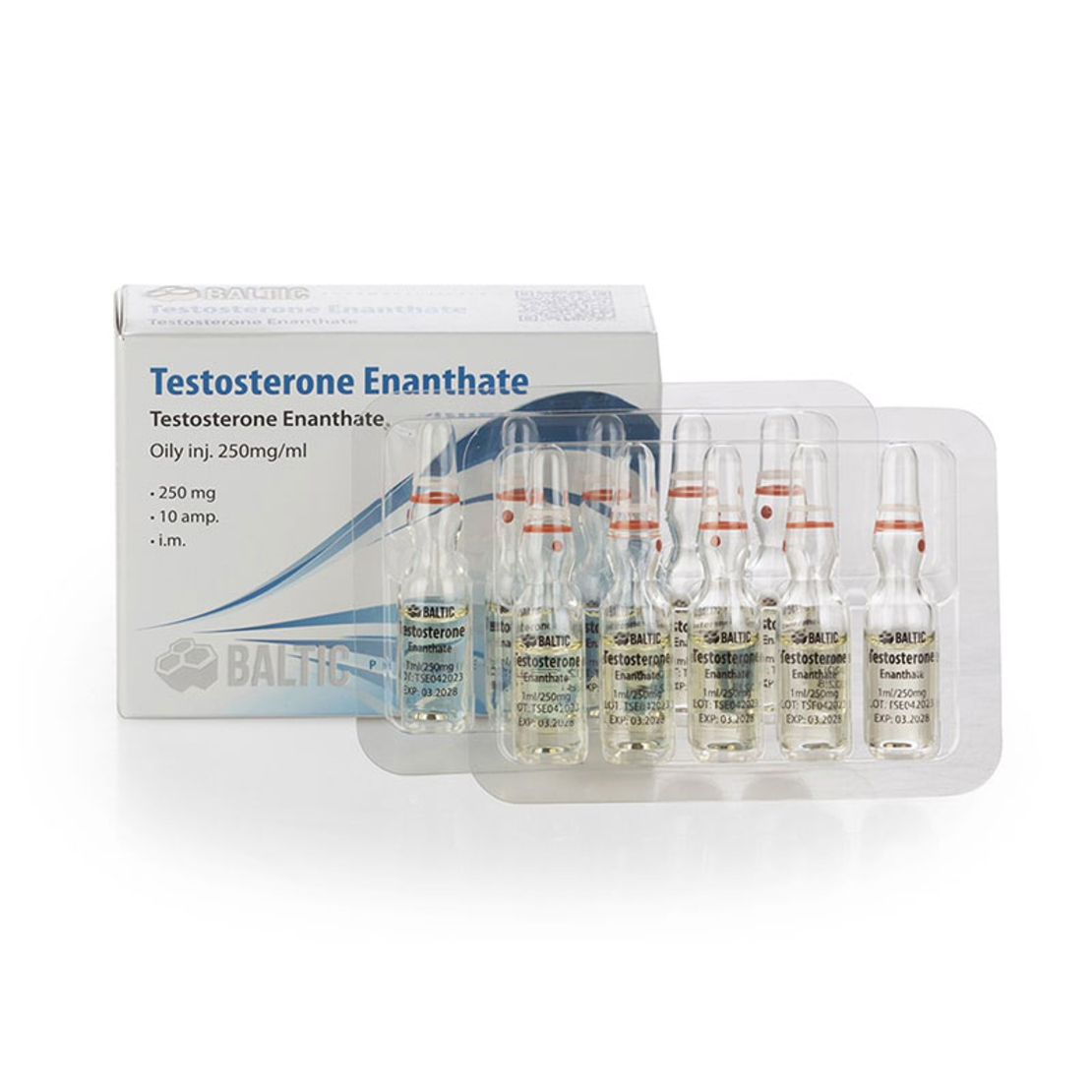 Baltic Pharmaceuticals Testosterone Enanthate 250 mg / ml 10 amp