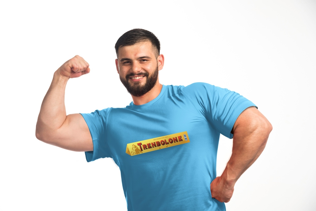 Тениска за фитнес Trenbolone - Oversized