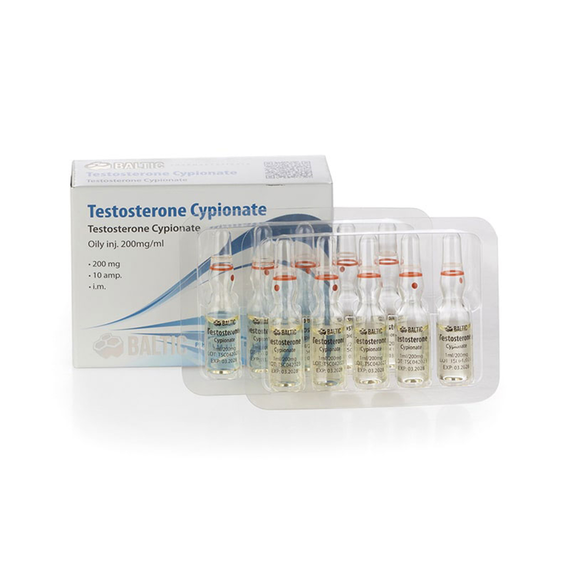 Baltic Pharmaceuticals Testosterone Cypionate 200 mg / ml 10 amp