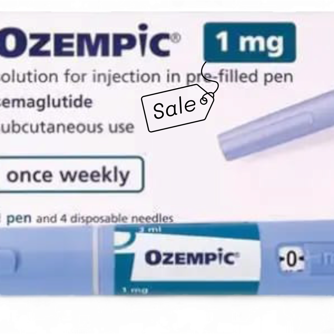 Ozempik 1mg + 4 needles