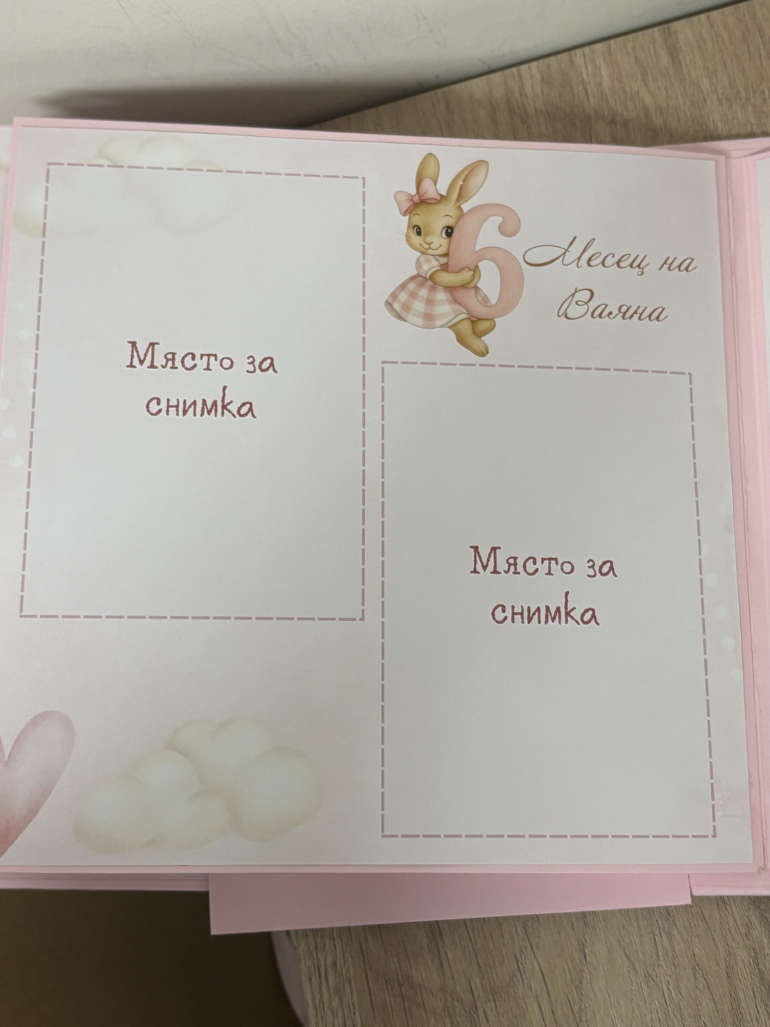 Албум-дневник 22 х 22 см. със зайчета