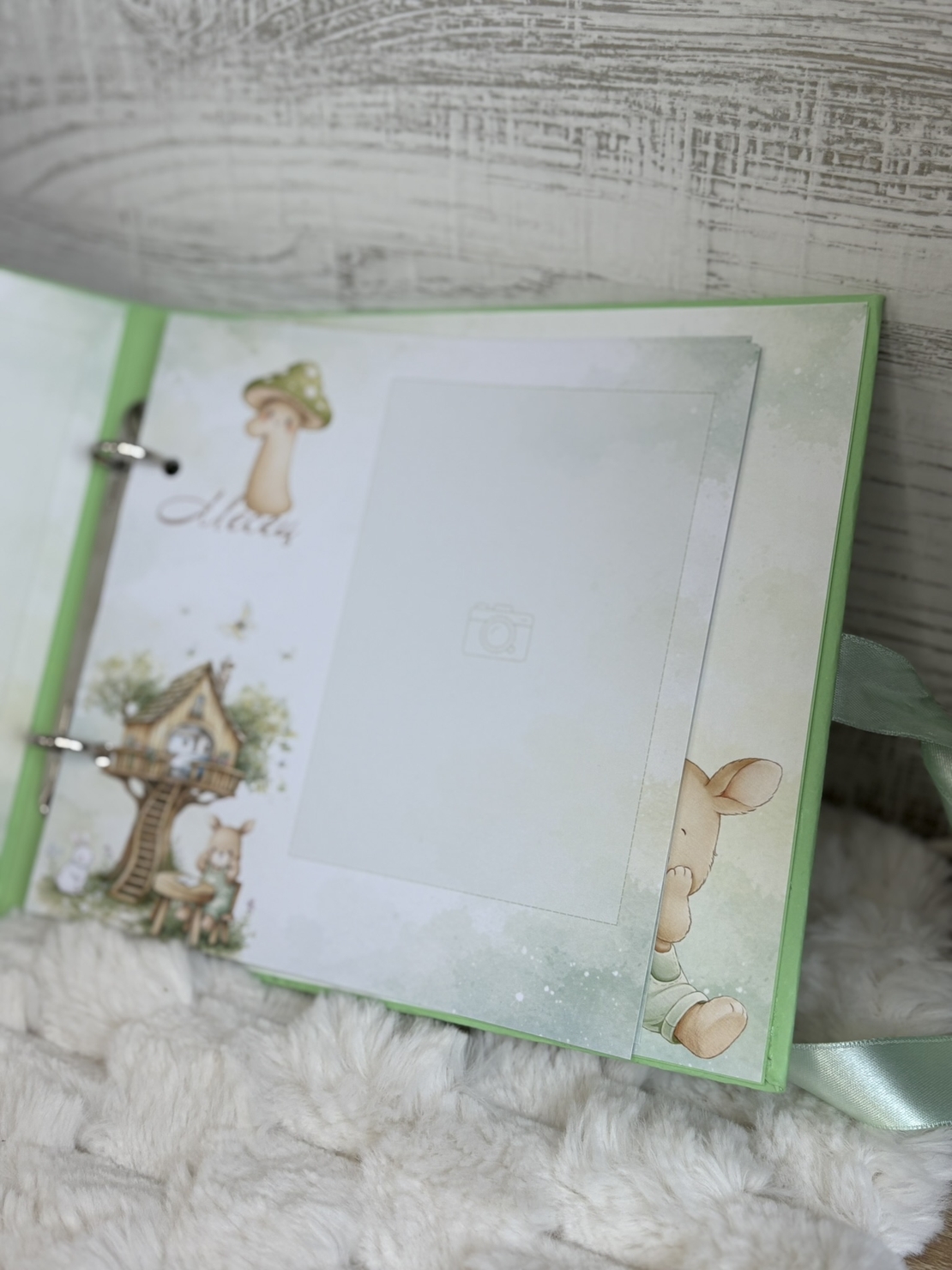 CRAFTONA Албум дневник с ринг механизъм - Зелени зайчета