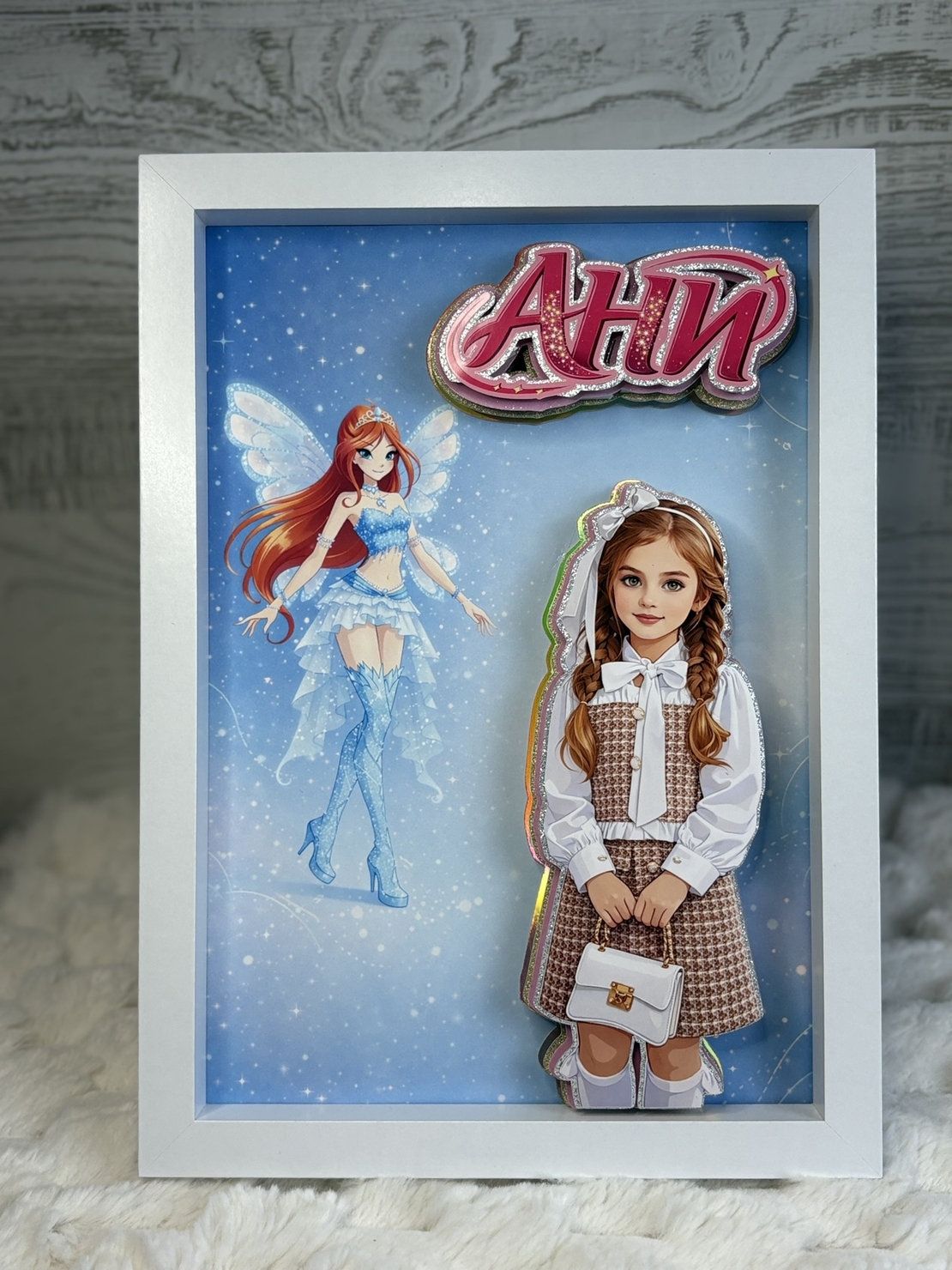 CRAFTONA Рамка с 3д изображение по снимка - Winx магия