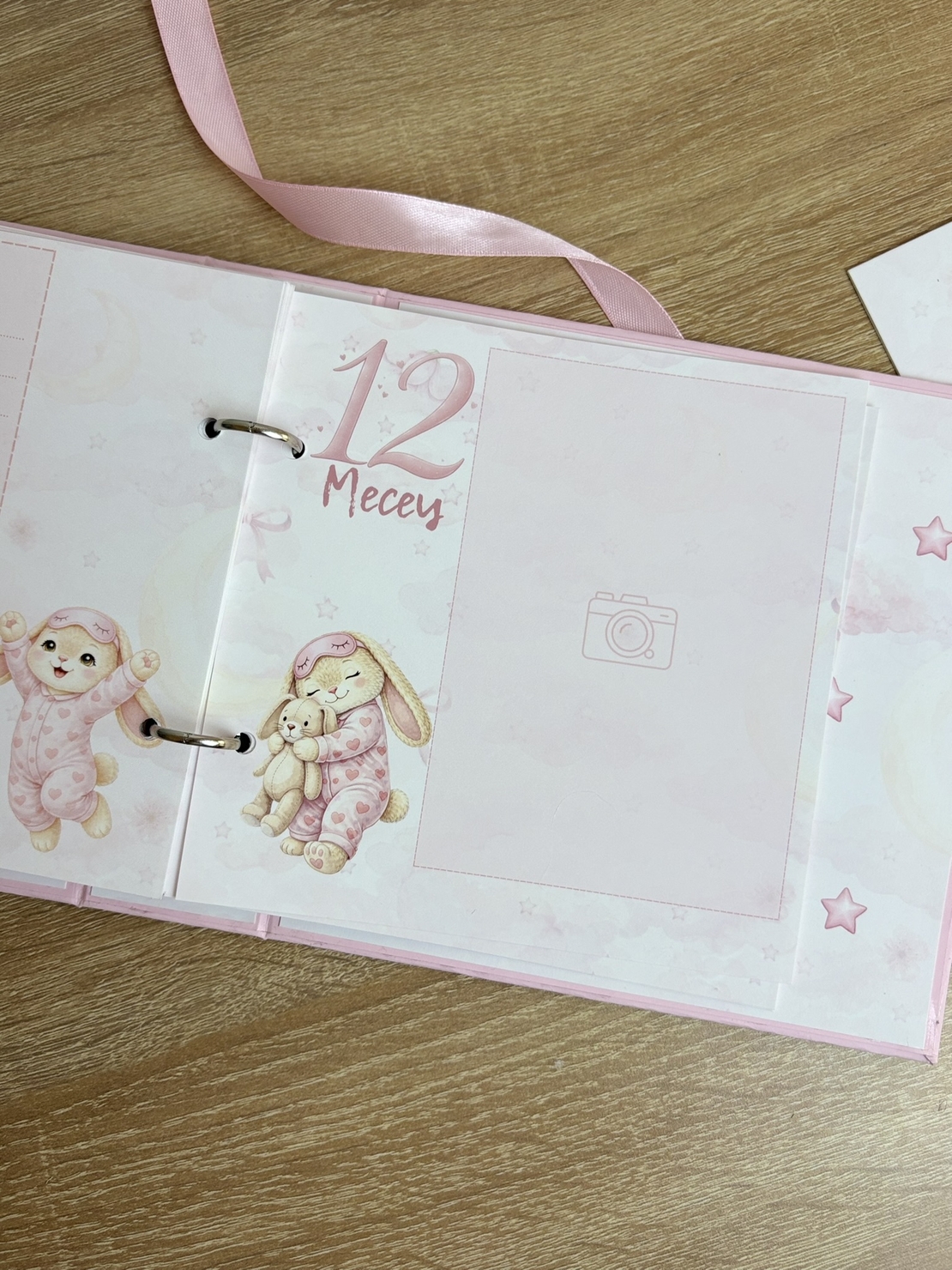 CRAFTONA Албум дневник с ринг механизъм - розови зайчета