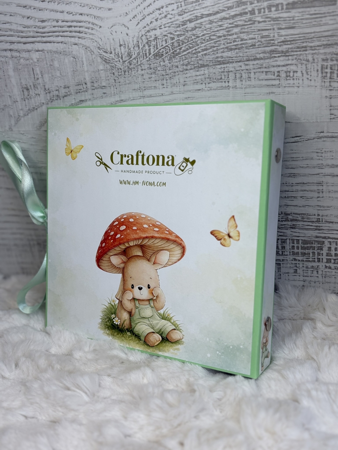 CRAFTONA Албум дневник с ринг механизъм - Зелени зайчета