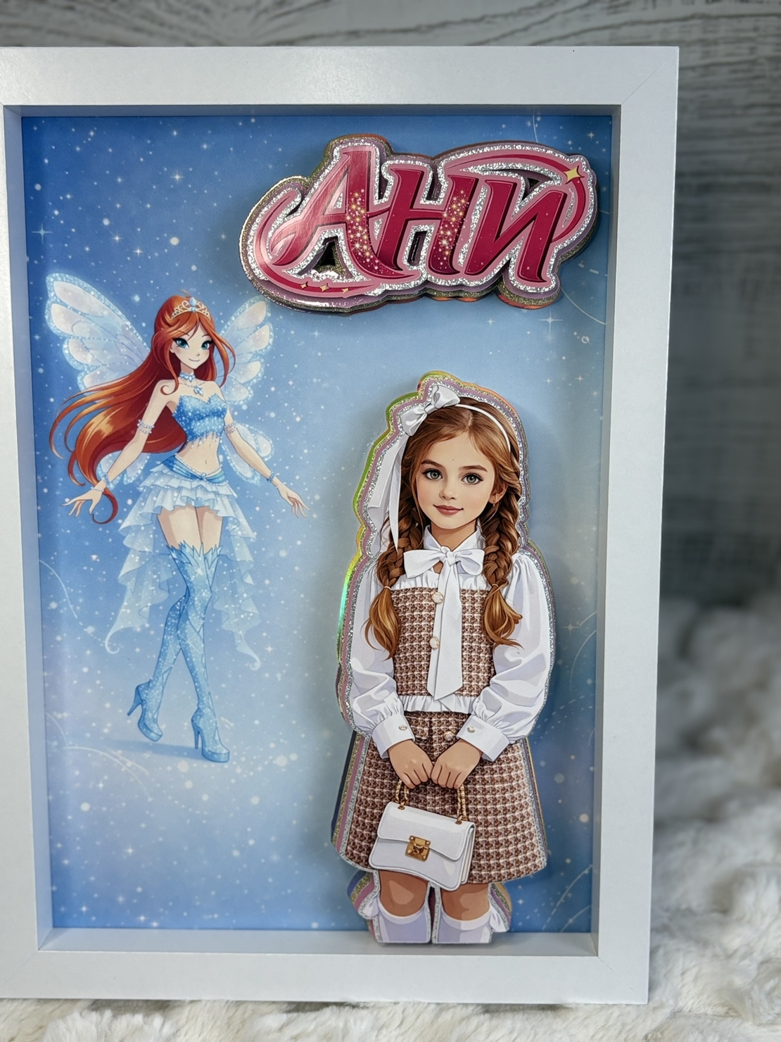 CRAFTONA Рамка с 3д изображение по снимка - Winx магия