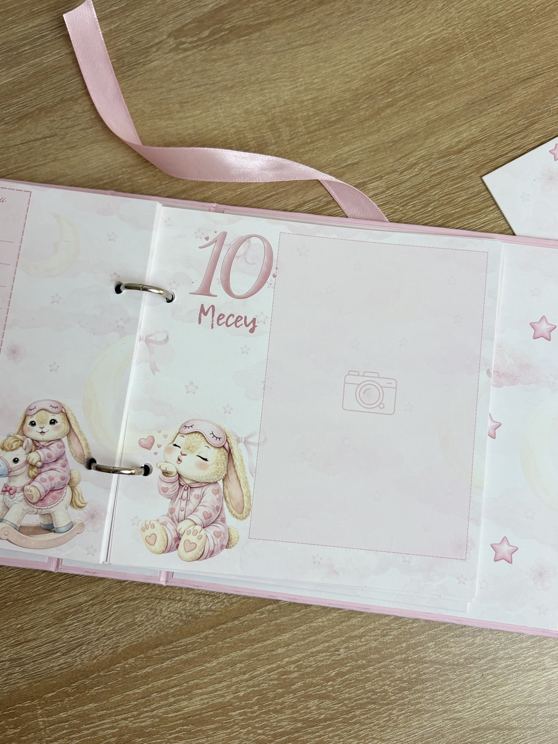 CRAFTONA Албум дневник с ринг механизъм - розови зайчета