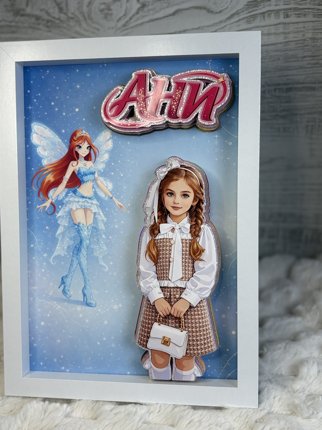 CRAFTONA Рамка с 3д изображение по снимка - Winx магия