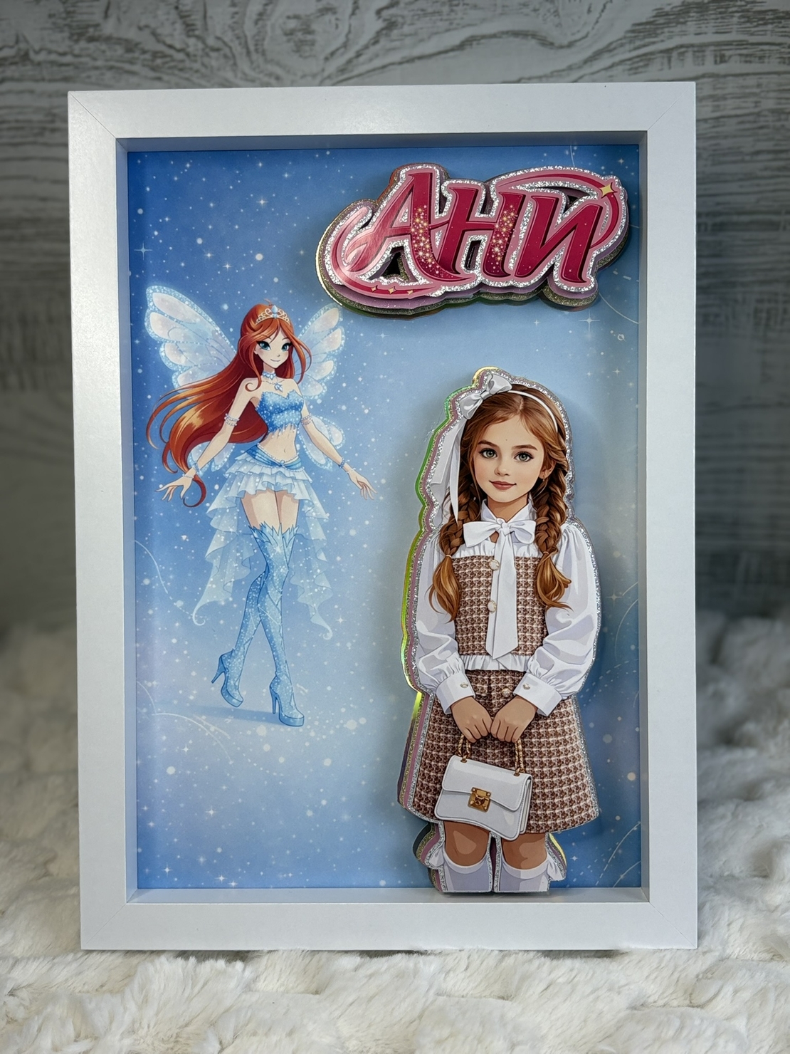 CRAFTONA Рамка с 3д изображение по снимка - Winx магия