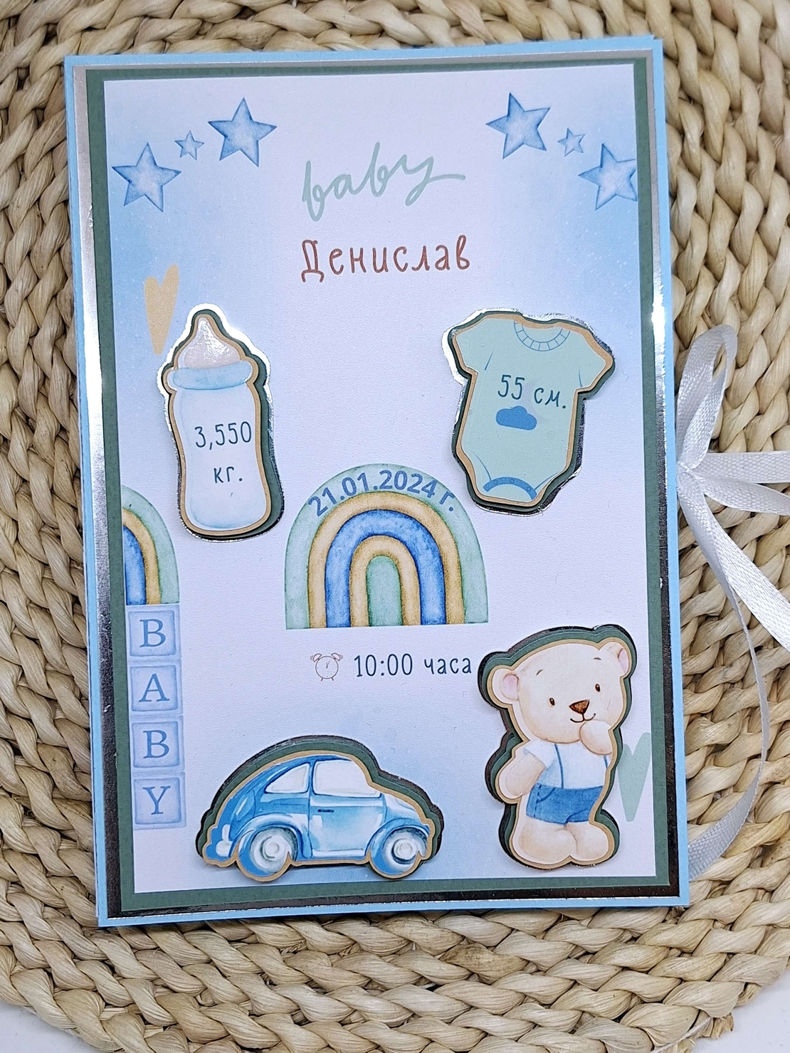 Мини албум визитка за бебе