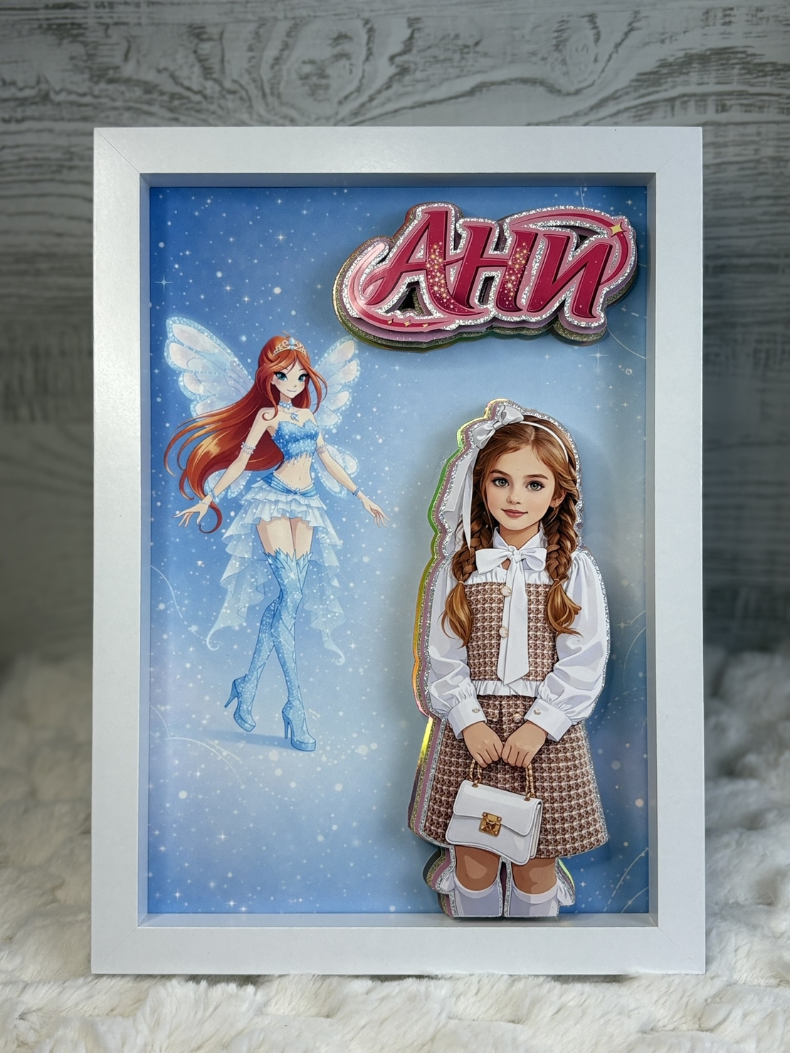 CRAFTONA Рамка с 3д изображение по снимка - Winx магия