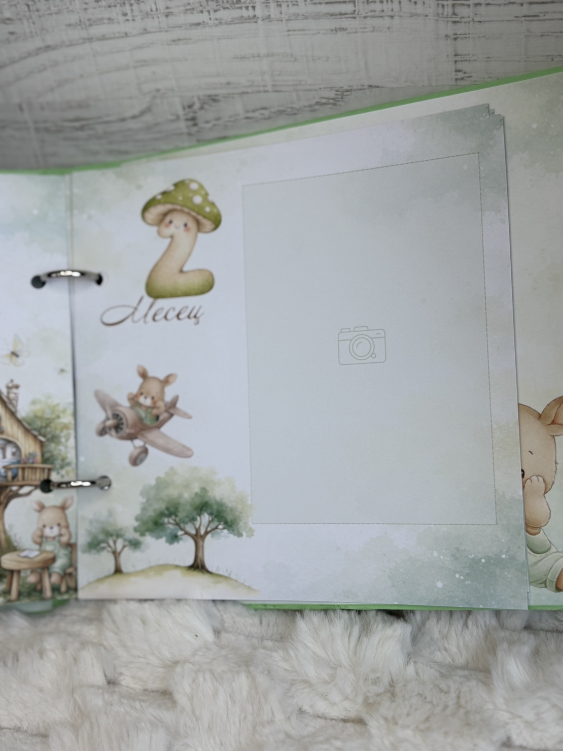 CRAFTONA Албум дневник с ринг механизъм - Зелени зайчета