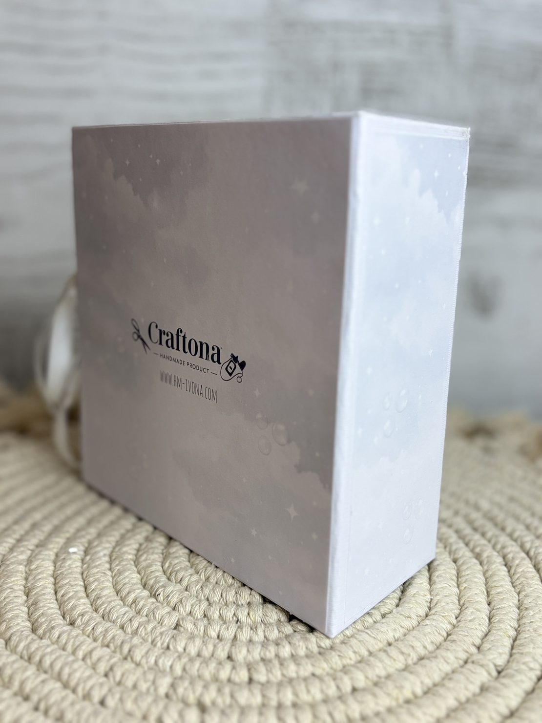 CRAFTONA Албум дневник с лепени страници - облачета в сиво