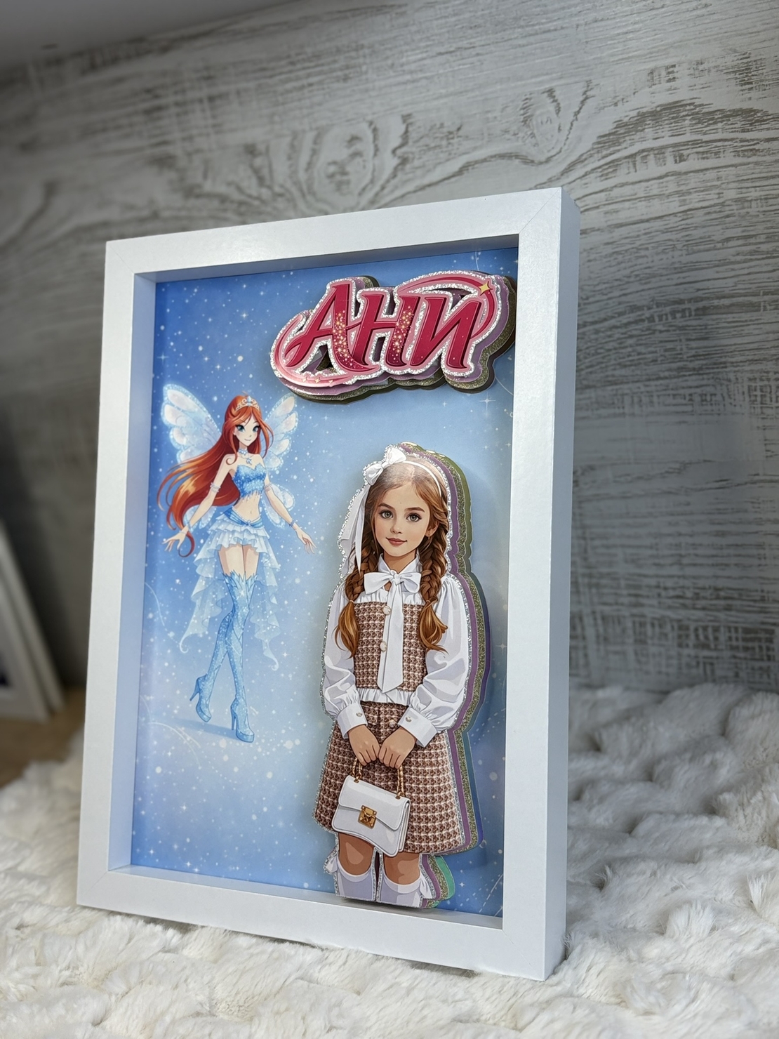 CRAFTONA Рамка с 3д изображение по снимка - Winx магия