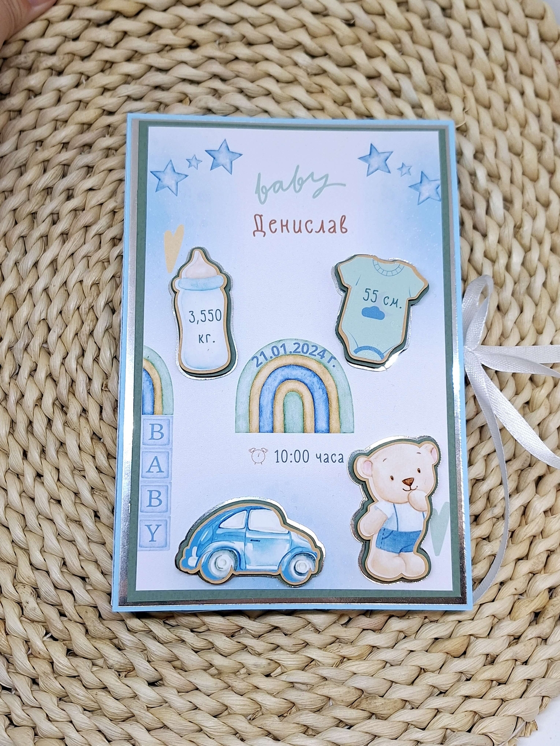 Мини албум визитка за бебе