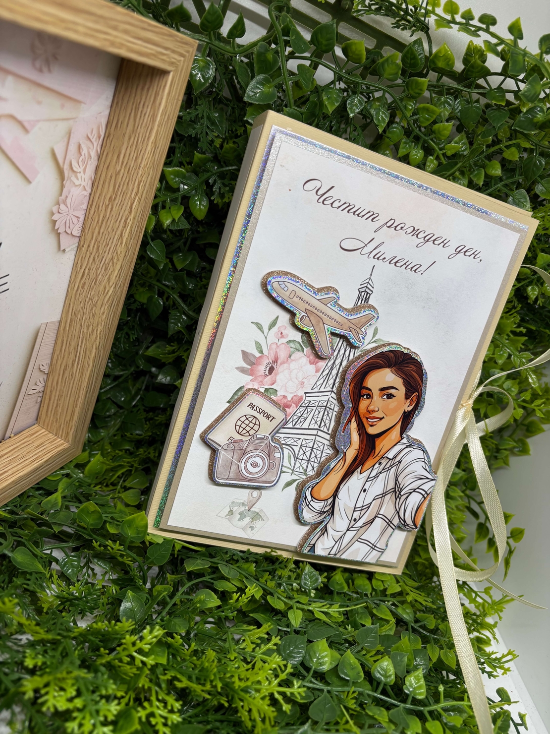 Картичка с шоколад Арт портрет | Craftona | Картички с шоколад