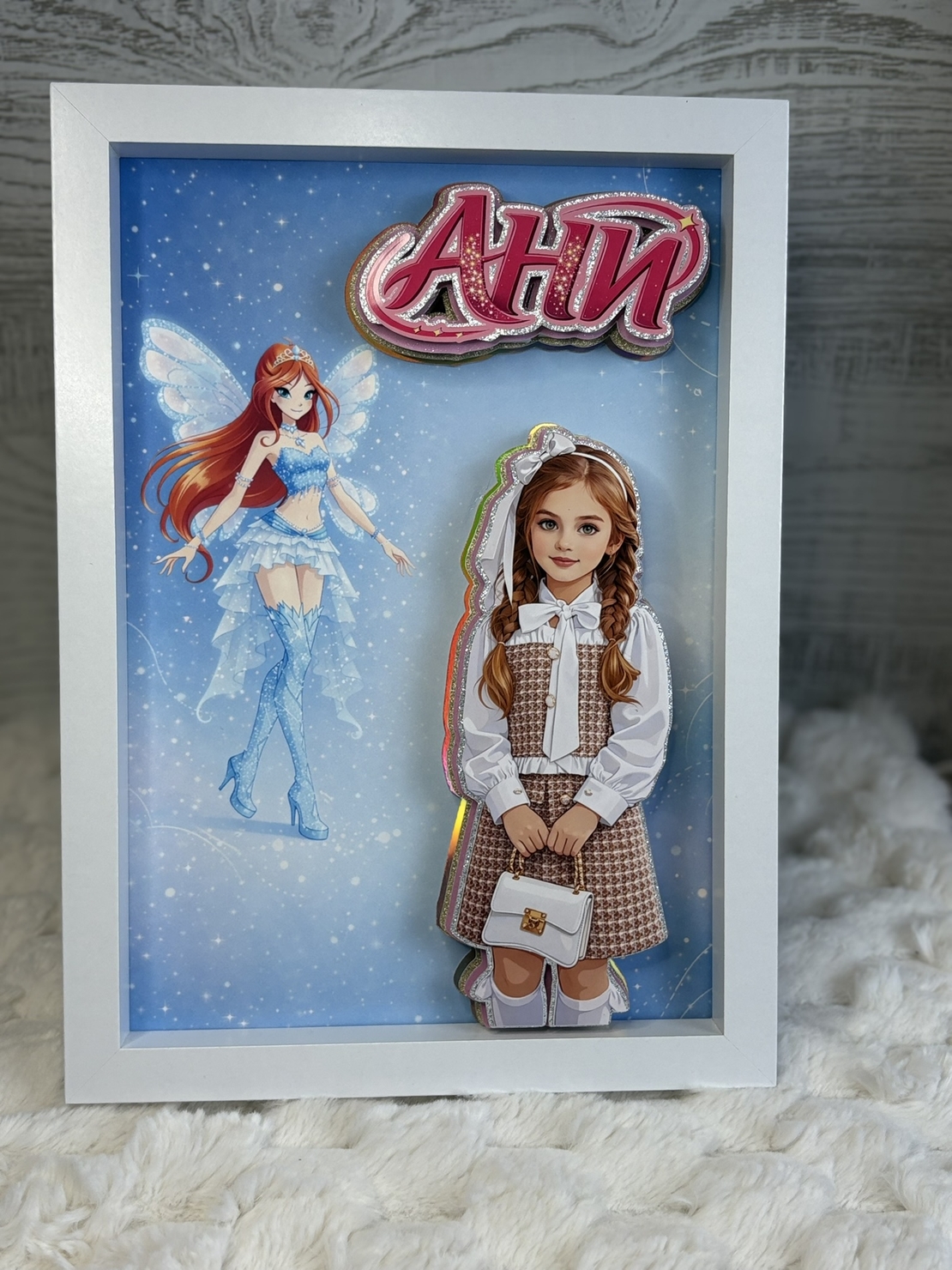 CRAFTONA Рамка с 3д изображение по снимка - Winx магия