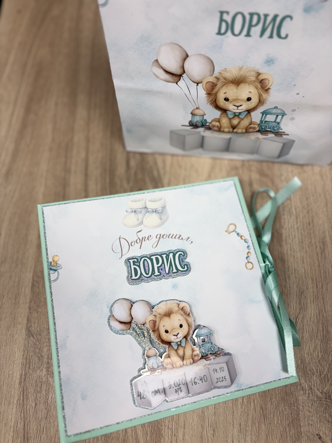 CRAFTONA Албум дневник с ринг механизъм – лъвчета в мента