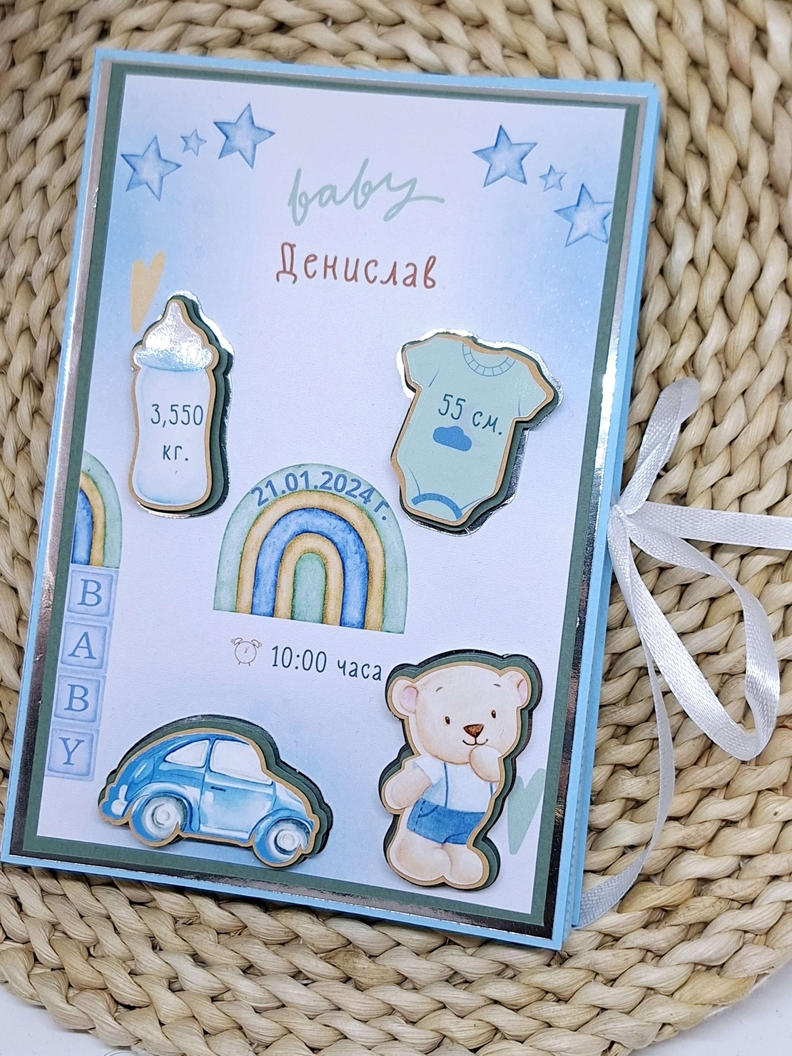 Мини албум визитка за бебе