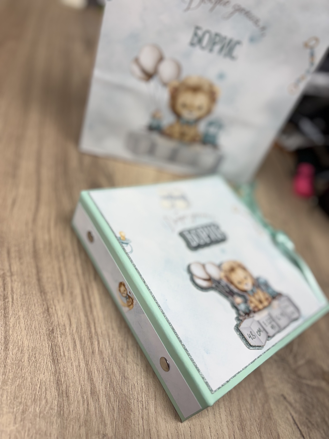 CRAFTONA Албум дневник с ринг механизъм – лъвчета в мента