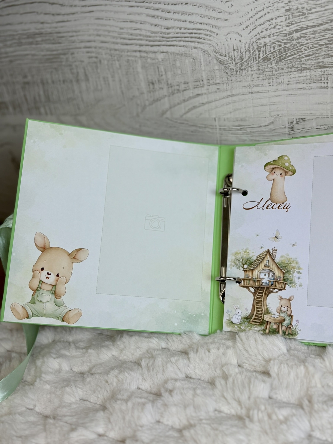 CRAFTONA Албум дневник с ринг механизъм - Зелени зайчета
