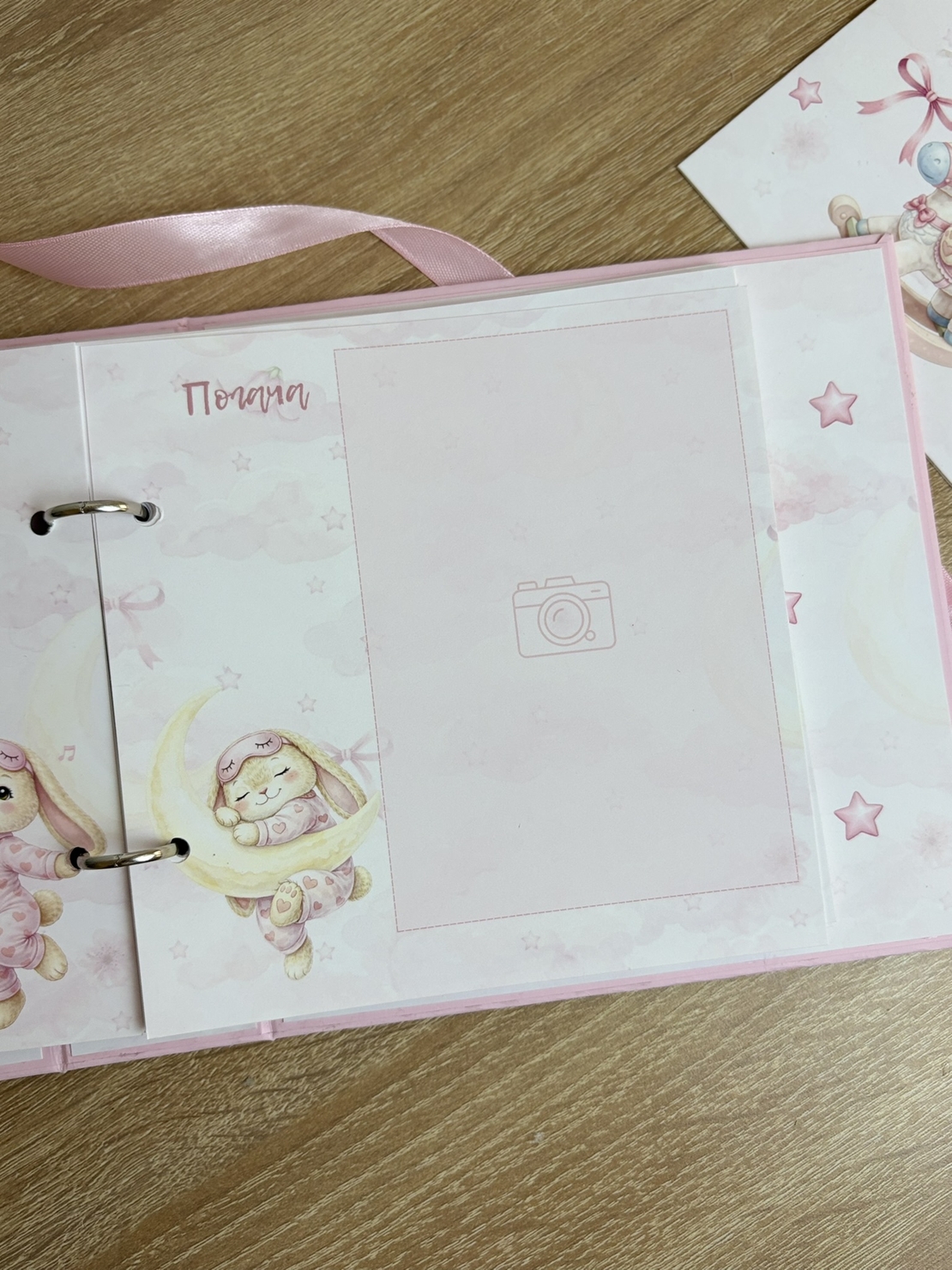 CRAFTONA Албум дневник с ринг механизъм - розови зайчета