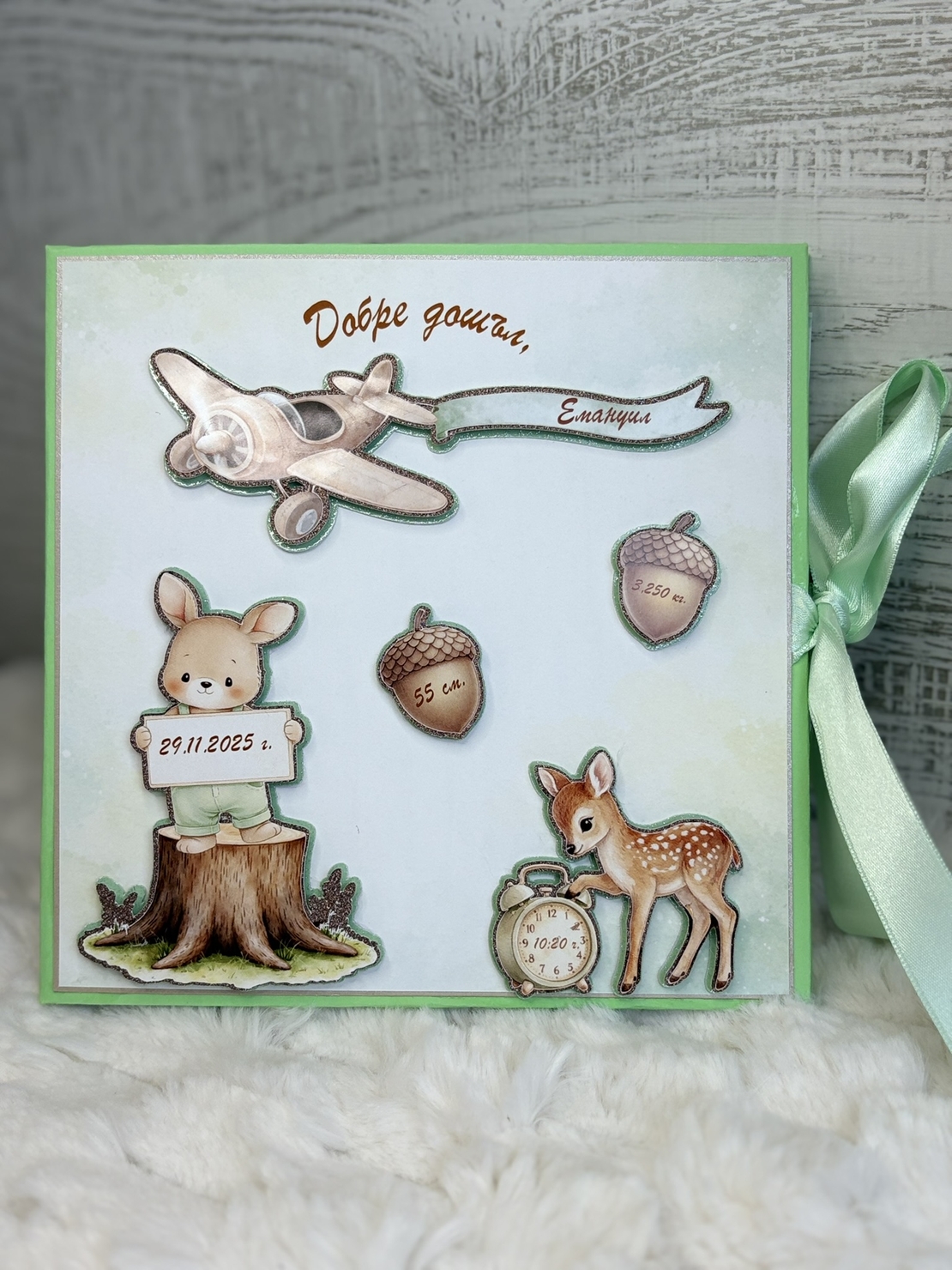 CRAFTONA Албум дневник с ринг механизъм - Зелени зайчета