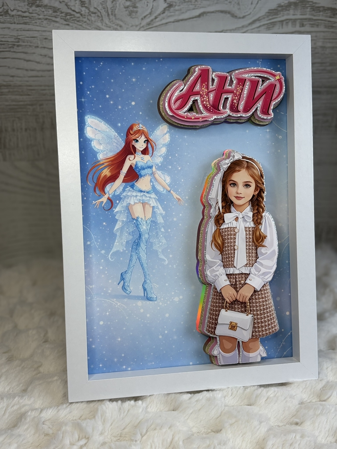 CRAFTONA Рамка с 3д изображение по снимка - Winx магия