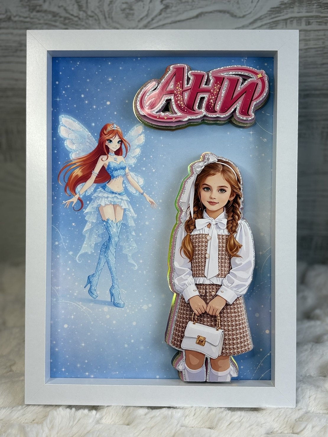 CRAFTONA Рамка с 3д изображение по снимка - Winx магия