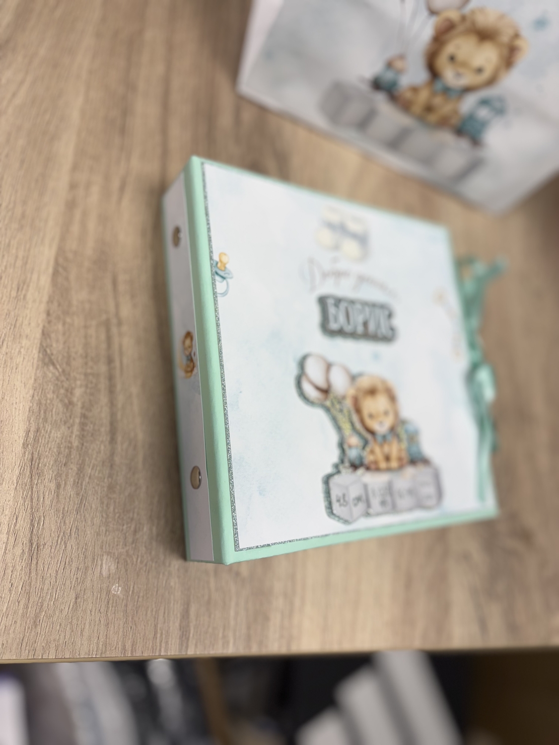 CRAFTONA Албум дневник с ринг механизъм – лъвчета в мента