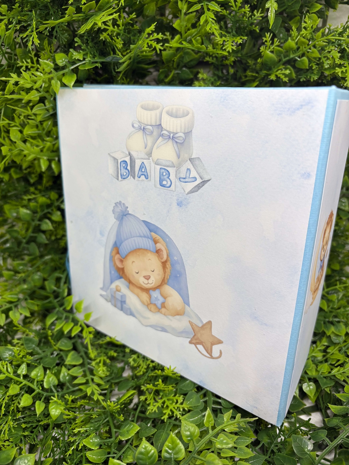 Албум-дневник с лъвчета в син цвят