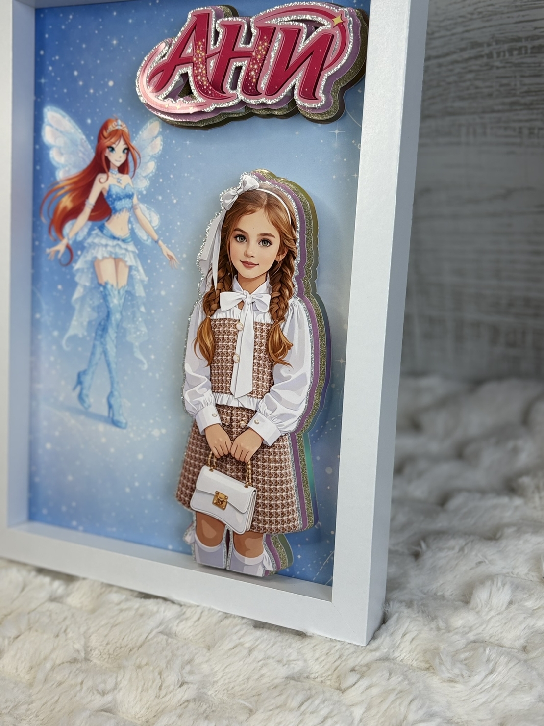 CRAFTONA Рамка с 3д изображение по снимка - Winx магия