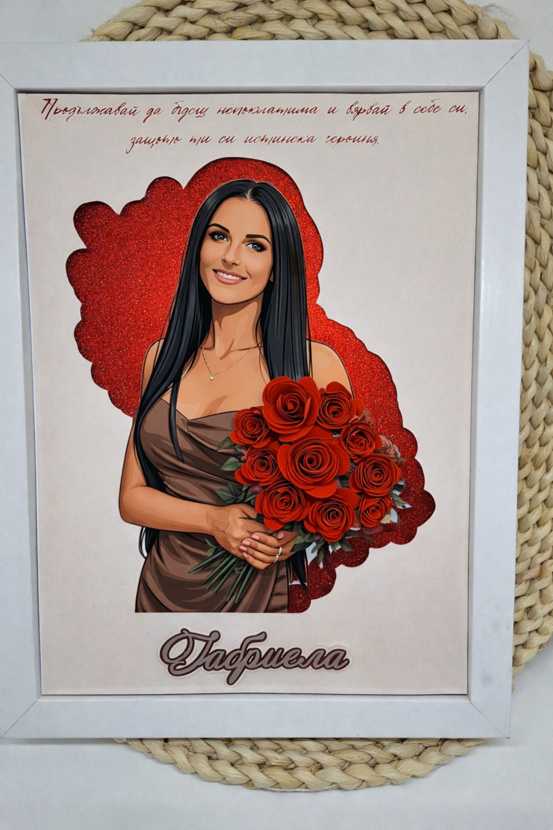 CRAFTONA Рамка с 3д изображение по снимка – подарък за любов