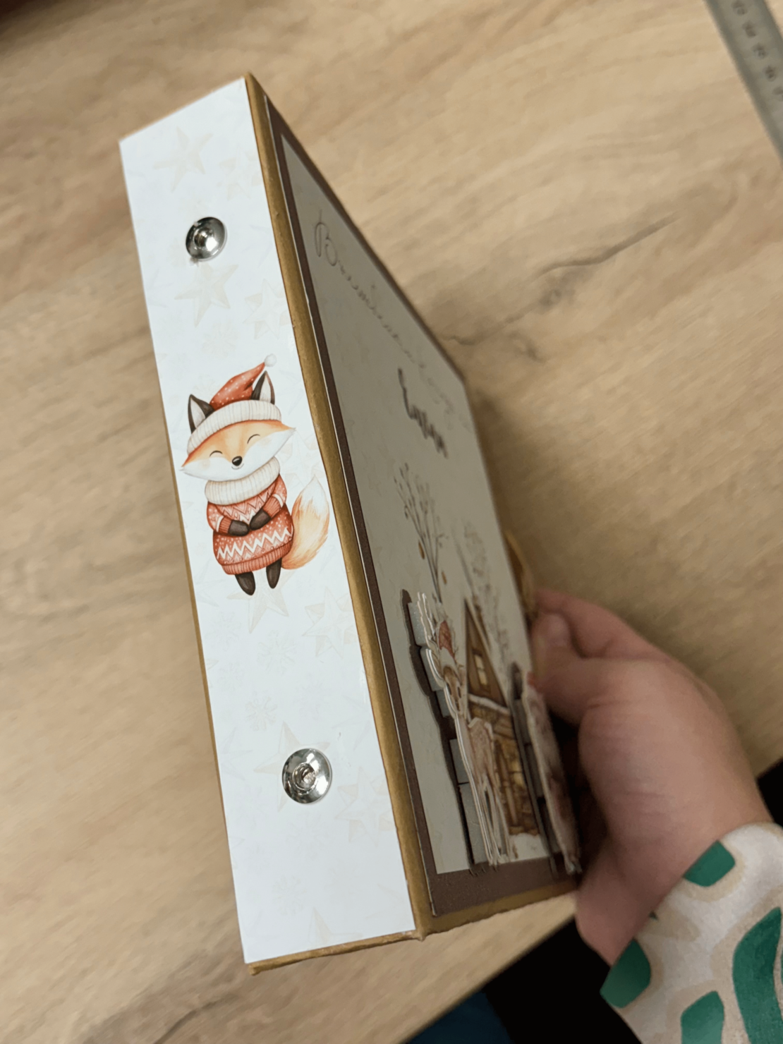 CRAFTONA Албум дневник с ринг механизъм – коледен горски свят