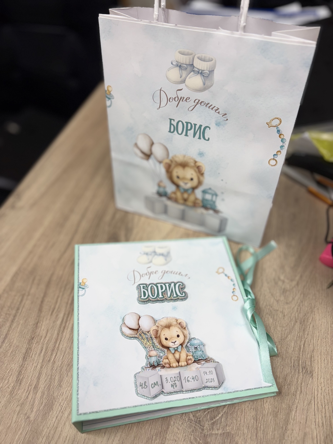 CRAFTONA Албум дневник с ринг механизъм – лъвчета в мента