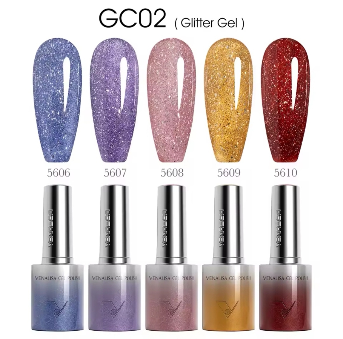 Venalisa Glitter gel- 5608