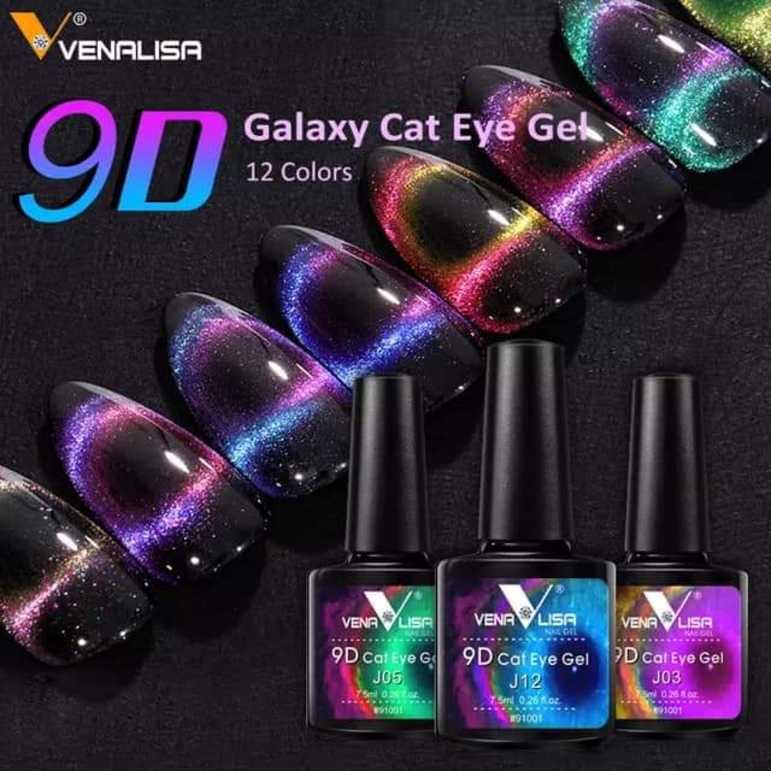 Venalisa 9D магнитен гел лак- Котешко око-06