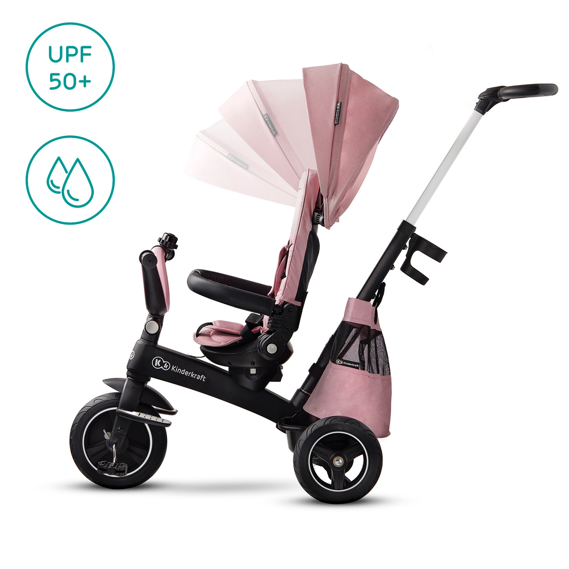  Триколка KinderKraft EASYTWIST, Розова 