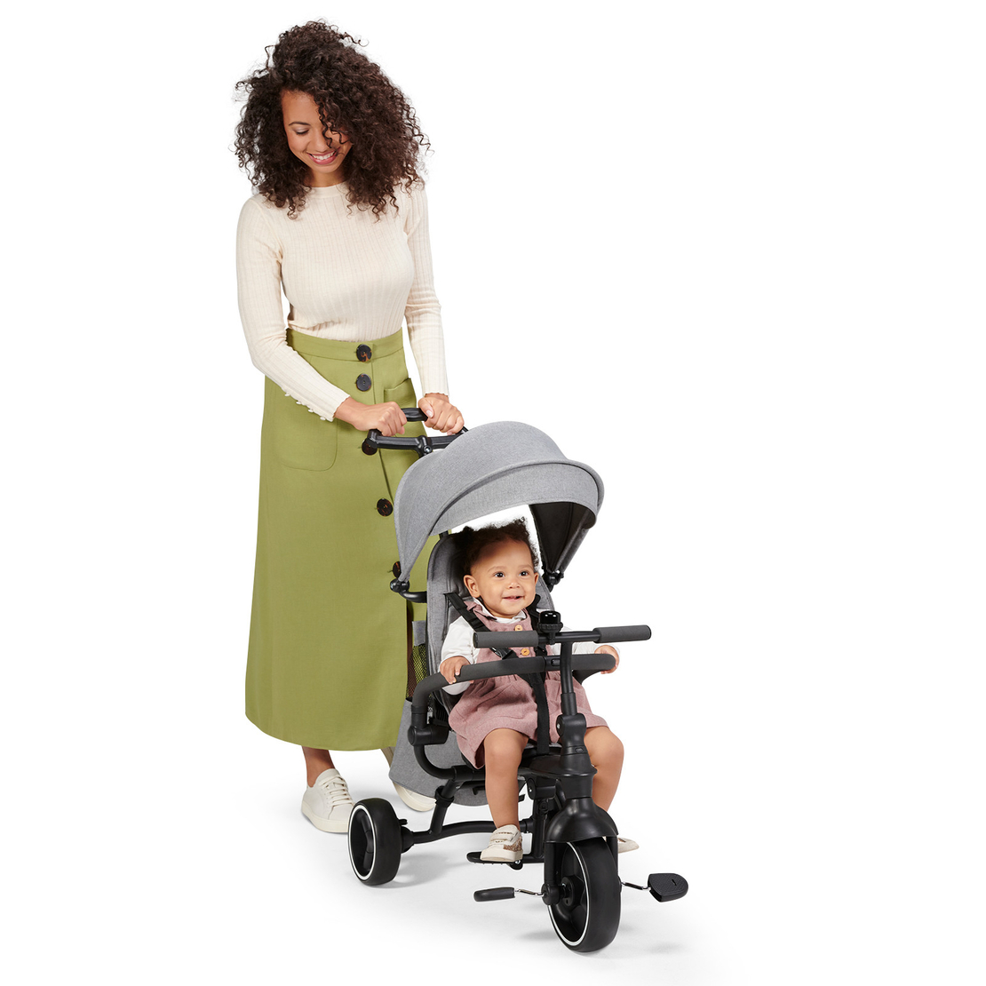  Триколка KinderKraft Jazz, 4в1, Сива 