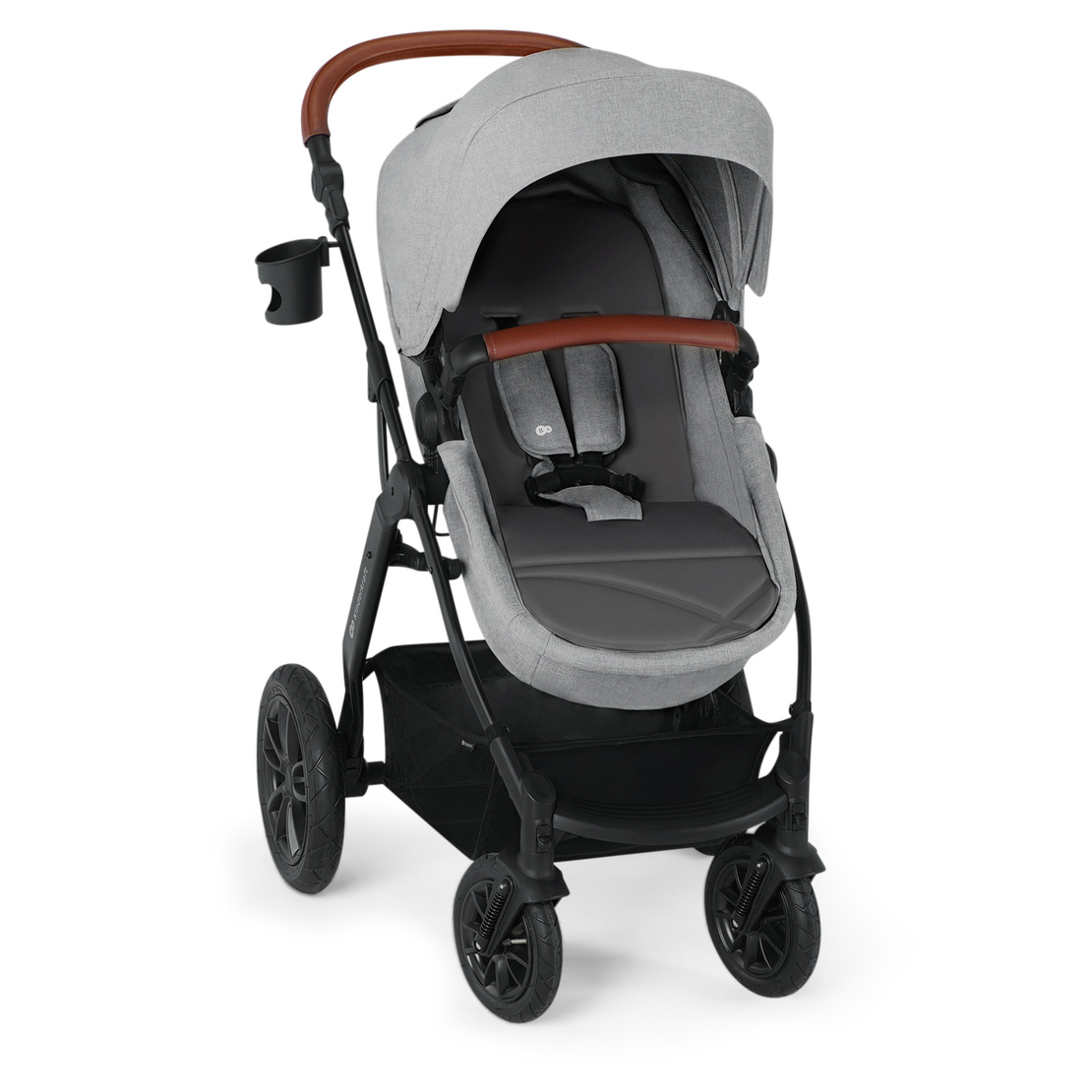 Количка KinderKraft Xmoov 2023, 3в1, Светло сива