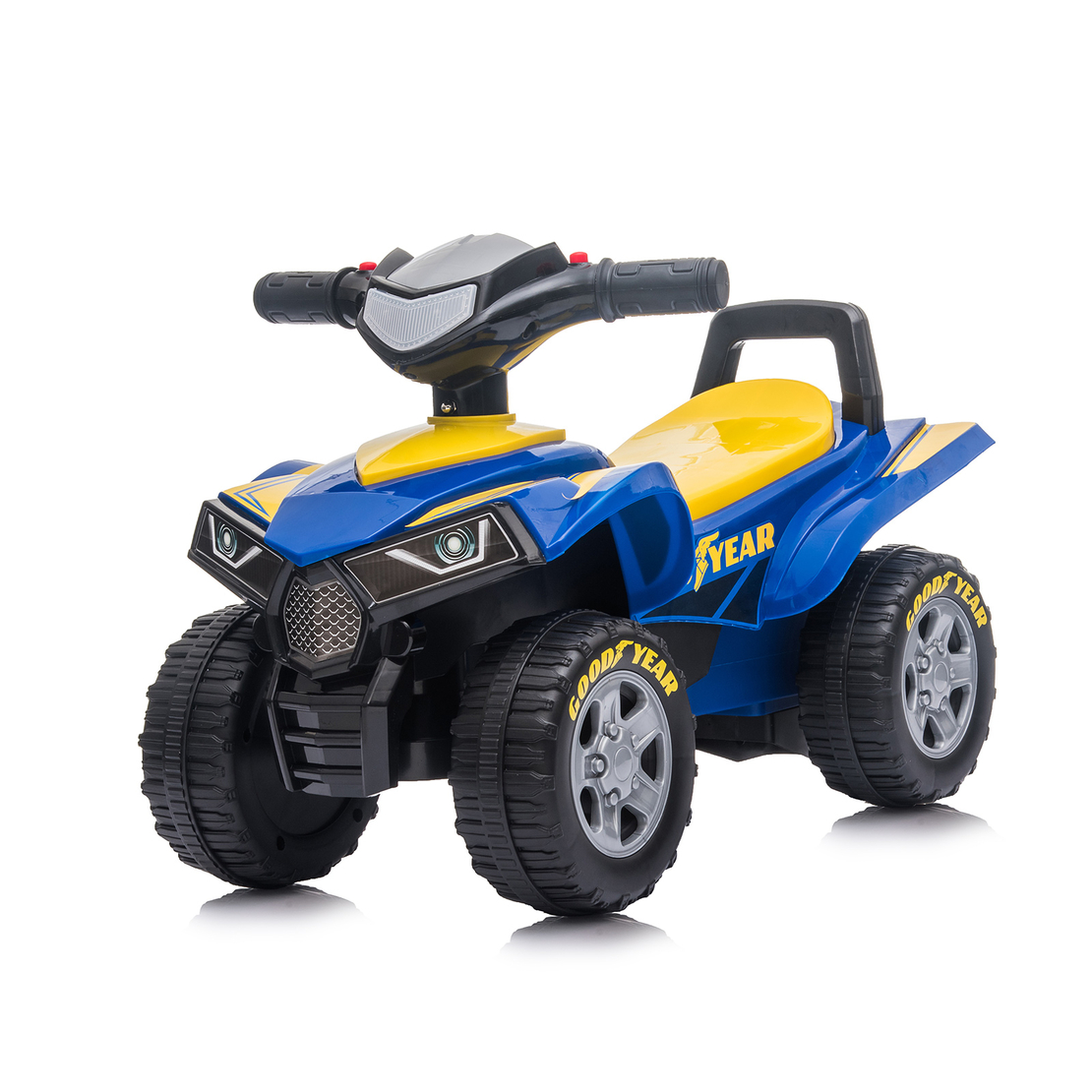 Chipolino  Количка за яздене ATV Goodyear Синя